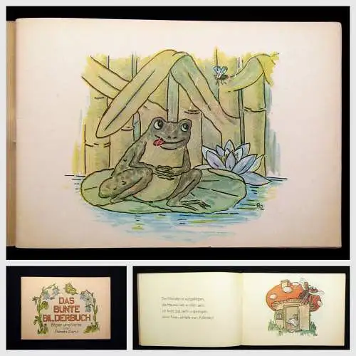 Zierul Renata Das Bunte Bilderbuch um 1950 Erzählungen Kinderbuch Geschichten