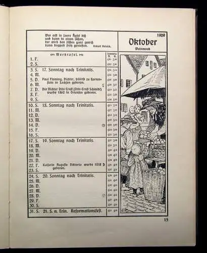 Thiene Neue Jugendblätter Jahrbuch für das deutsche Haus 1909 1. Jahrgang