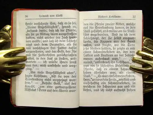 Heinrich von Kleist Michael Kohlhaas Historische Erzählung Minibuch 8x6 cm o.J.