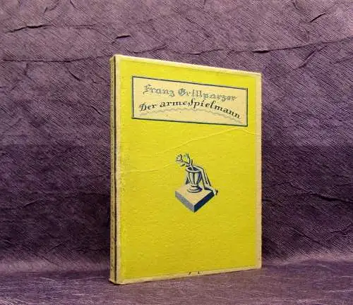 Grillparzer Franz Der arme Spielmann Novelle um 1920 12 Original Lithographien