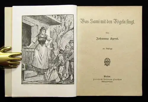 Spyri Johanna Was Sami mit den Vögeln singt um 1910 Kinderbuch Kinderliteratur
