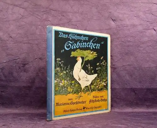 Speisebecher Das Hühnchen" Sabinchen" um 1930 Erzählungen Kinderliteratur