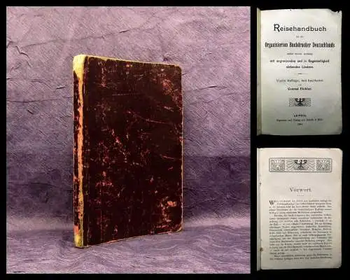Eichler Reisehandbuch für die Organisierten Buchdrucker Deutschlands 1904 Handel