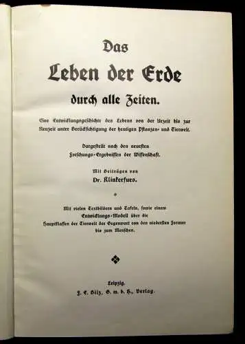 Hoffmann Himmel- Erde- Mensch 2.Bd. apart um 1914 Entwicklung Geschichte