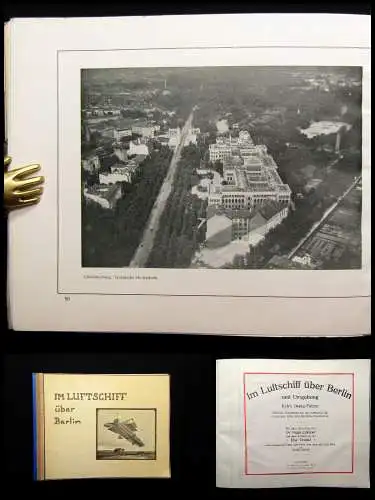 Eckener; Grüttel Im Luftschiff über Berlin und Umgebung Sehr selten 1914