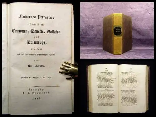 Förster Francesco Petrarcas sämmtliche Canzone,Sonette,Ballaten u. Triumphe 1833