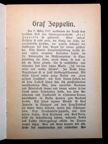 Bergholz Graf Zeppelin Sein Leben und Wirken um 1920 Zeppelin-Archiv Bodo Jost