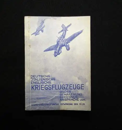 RLM Deutsche italienische u. englische Kriegsflugzeuge 1. Hälfte 20. Jhd