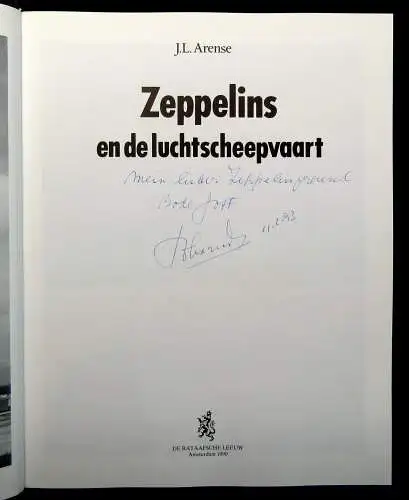 Arense Zeppelins en de Luchtscheepvaart 1990 Zeppelin-Archiv Bodo Jost  Flugzeug