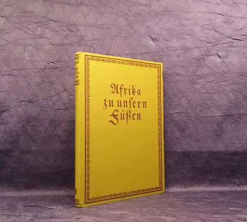 Goebel/Förster Afrika zu unseren Füßen 1925 Luftschifffahrten mit orig. Su