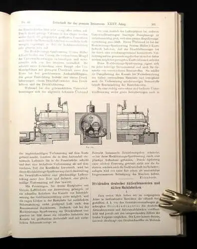 Lintner, Will Zeitschrift für das gesamte Brauwesen XXXV. Jhg. 1912 Handwerk