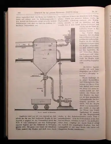 Lintner, Will  Zeitschrift für das gesamte Brauwesen 36 .Jhg. 1913 Handwerk