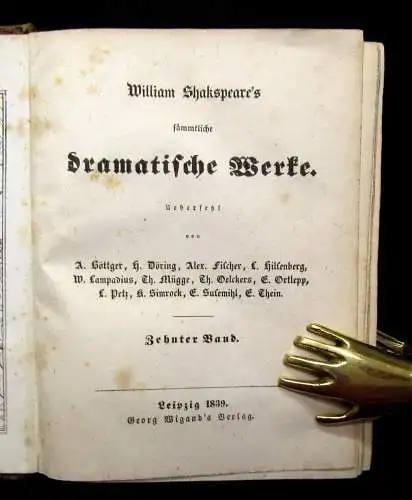 Böttger,Döring u.a. William Shakspeare`s sämmtliche dramatische Werke 1-12, 1839