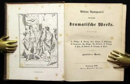 Böttger,Döring u.a. William Shakspeare`s sämmtliche dramatische Werke 1-12, 1839