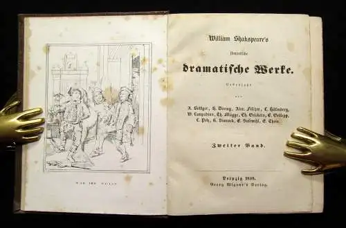 Böttger,Döring u.a. William Shakspeare`s sämmtliche dramatische Werke 1-12, 1839