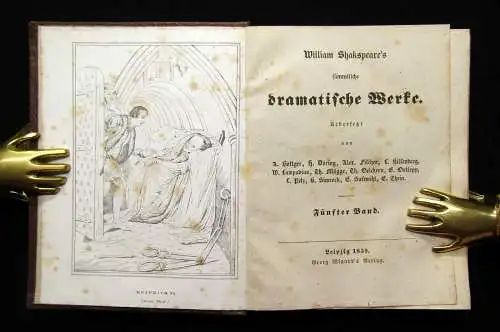 Böttger,Döring u.a. William Shakspeare`s sämmtliche dramatische Werke 1-12, 1839