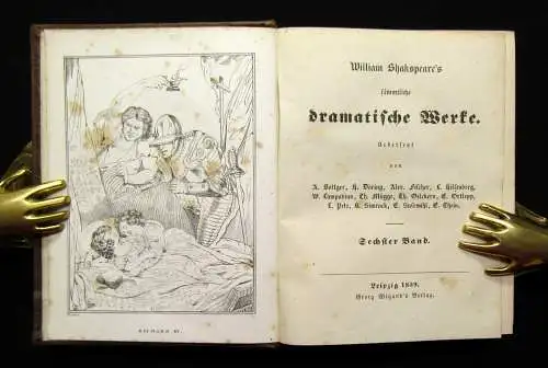 Böttger,Döring u.a. William Shakspeare`s sämmtliche dramatische Werke 1-12, 1839