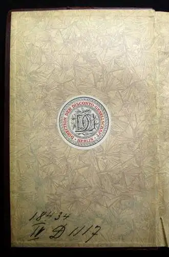 Norddeutscher Llyod Bremen Jahrbuch 1919/20 Die deutsche Seeschiffahrt 1920