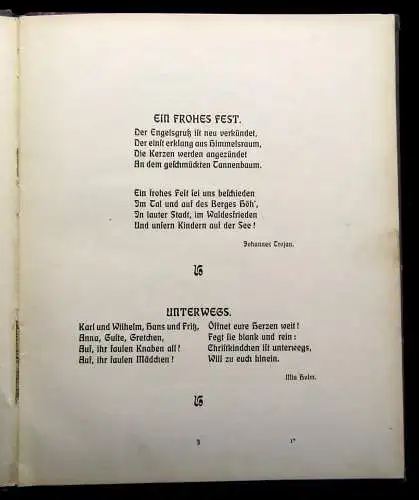 Kotzde Deutsches Weihnachtsbüchlein für den Schulgebrauch um 1910 Kinderbuch