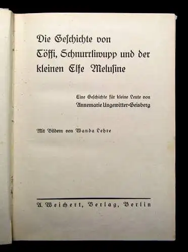 Geisberg Die Geschichte von Töffi, Schnurrliwupp und der kleinen Elfe Melusine