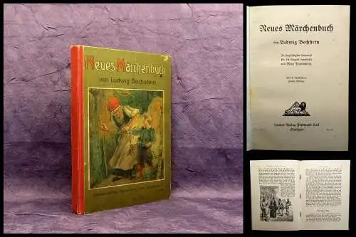 Bechstein, Ludwig Neues Märchenbuch  Mit 31 Textbildern Geschichten um 1900