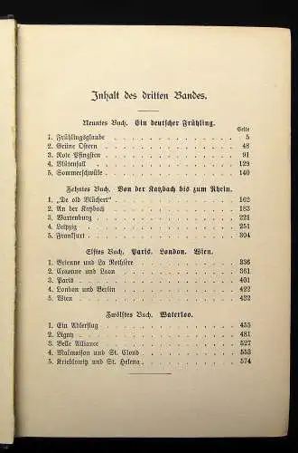 Scherr Blücher Seine Zeit und sein Leben 3 Bildnisse um 1900 Geschichte Militär