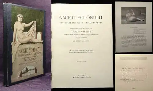 Fritsch Nackte Schönheit Ein Buch für Künstler und Ärzte 336 Aktstudien 2.Bd.