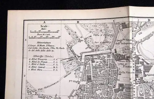 Baedeker Karl Unter-Italien und Sicilien Mit 8 Karten und 12 Plänen 1876 selten