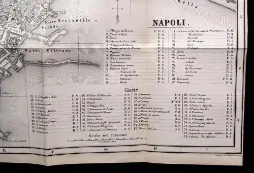 Baedeker Karl Unter-Italien und Sicilien Mit 8 Karten und 12 Plänen 1876 selten