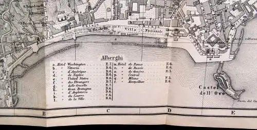 Baedeker Karl Unter-Italien und Sicilien Mit 8 Karten und 12 Plänen 1876 selten