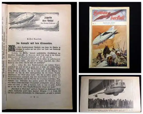 Beckmann Helden der Luft Nr. 2 Zeppelin über Afrika um 1920 Luftschifffahrt