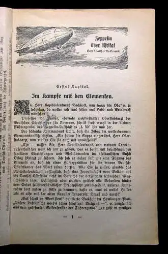 Beckmann Helden der Luft Nr. 2 Zeppelin über Afrika um 1920 Luftschifffahrt