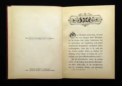 Wildenbruch, Ernst von Das edle Blut Erzählung 1897 Belletristik Geschichten