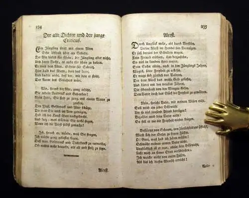 Gellerts sämmtliche Schriften 1. und 2. Teil apart 1775 Bildband Klassiker Lyrik