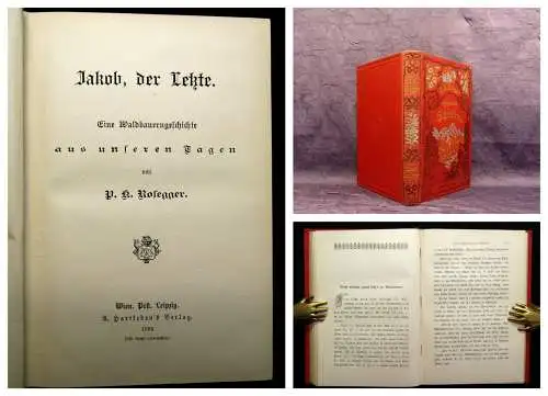 Rosegger Ausgewählte Schriften Jakob, der Letzte 1889 Einzelausgabe Lyrik