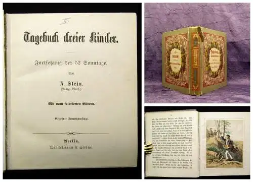 Stein Tagebuch dreier  Kinder Fortsetzung der 52 Sonntage um 1890