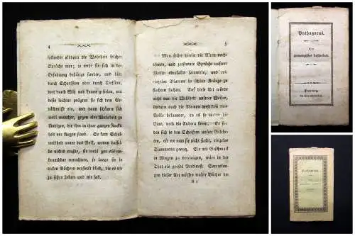 Pythagoras Ein gnomologisches Taschenbuch * sehr selten * o.J. 1877 Weißheiten