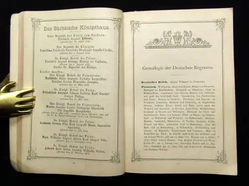 Dresdner Almanach  der königl.Sächs. Hof-Apotheke 1887-1888 3.Ausgabe * selten *