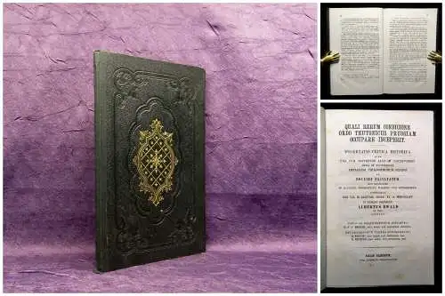 Quali Rerum Ordo Teutonicus Prussian Occupare Inceperit selten 1865 Dissertation