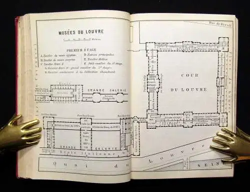 Baedeker Paris Nebst einigen Routen durch das nördliche Frankreich 1909 Karten