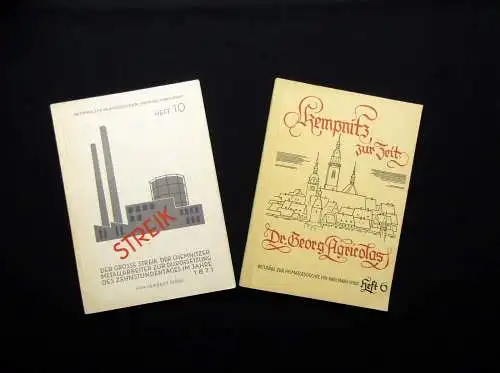 Stöbe 2 Hefte Streik der Chemnitzer Metallarbeiter u. Kempnitz zur Zeit 1955