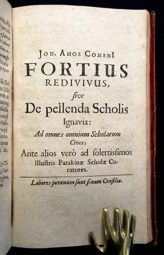 Artrium, Rerum & Linguarum Ornaments exhibens Fortio Redivivo *selten* 1658