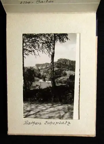 Hübsches kleines Privat-Album der Sächsischen Schweiz mit 12 Or.Fotos um 1940
