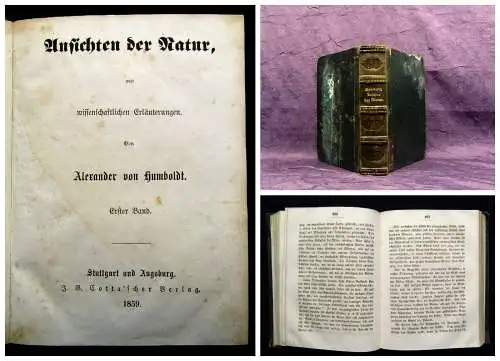 Humboldt Ansichten der Natur 1859 Geschichten Erzählungen Literatur
