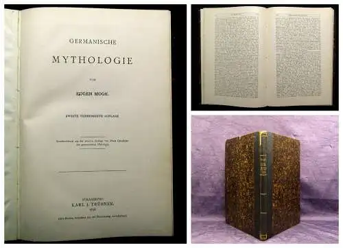 Mogk Germanische Mythologie 1898 Geschichte Sagen Erzählungen