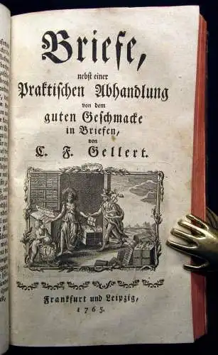 Gellerts sämmtliche Schriften IV. Theil 1765, 1766 Klassiker Belletristik Lyrik