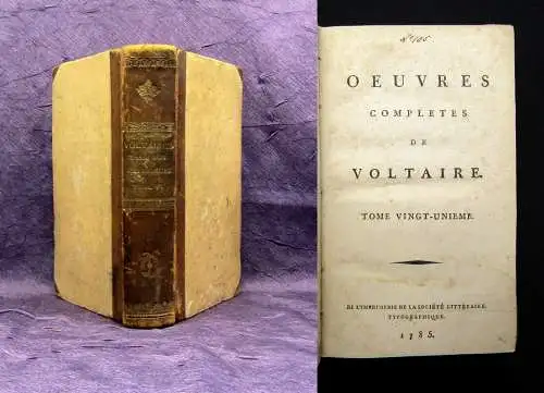 Voltaire ESSAI SUR LES MOEURS ET L´ESPRIT DES NATIONS 21. Bd apart 1785