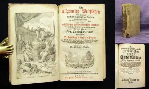 Boysen Die allgemeine Welthistorie 1767 Alte Historie 1. Band Geschichte