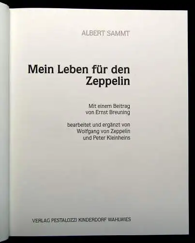 Sammt Mein Leben für den Zeppelin um 1980 Zeppelin-Archiv Bodo Jost Luftschiffe