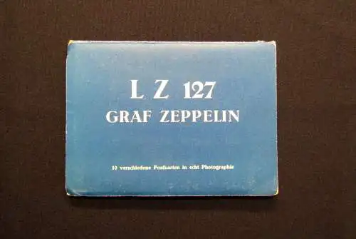 Leporello LZ 127 Graf Zeppelin 10 versch. Postkarten 1. Hälfte 20.Jhd Bodo Jost